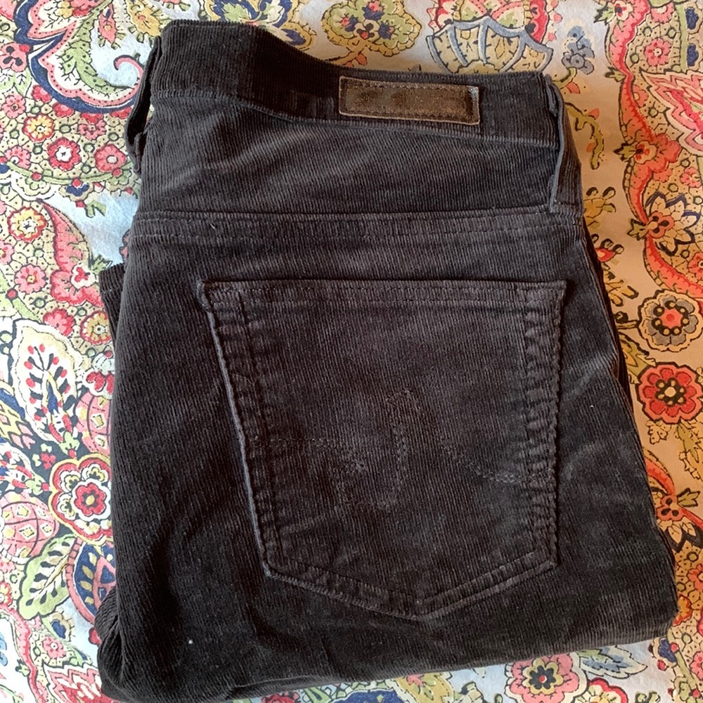 AG chocolate brown corduroy pants